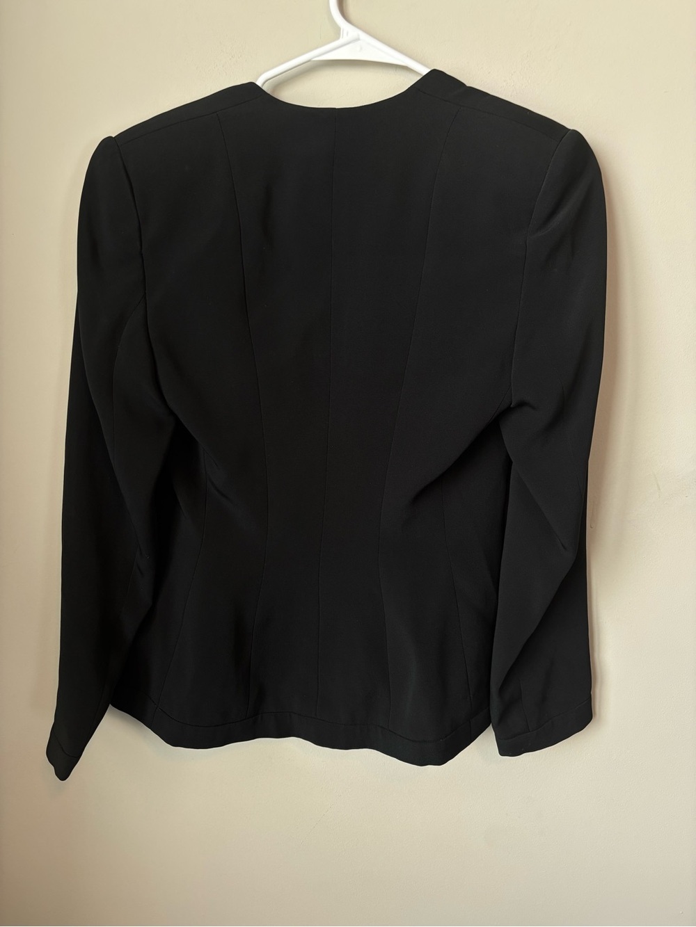 Giorgio Armani Le Collezioni Black Silk Blend Jacket Blazer IT 44 / US 10 - Picture 5 of 9
